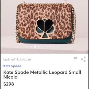 Kate Spade Metallic Leopard purse